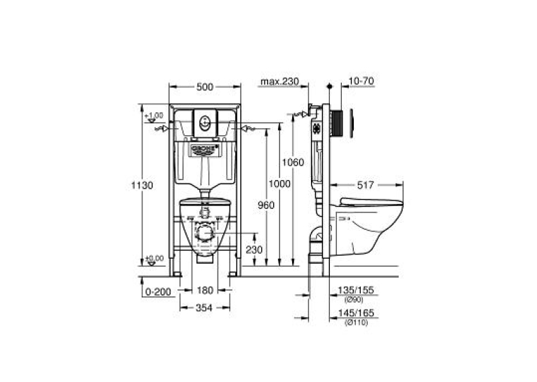 Унітаз+Інсталяція Grohe Solido Perfect 39192000